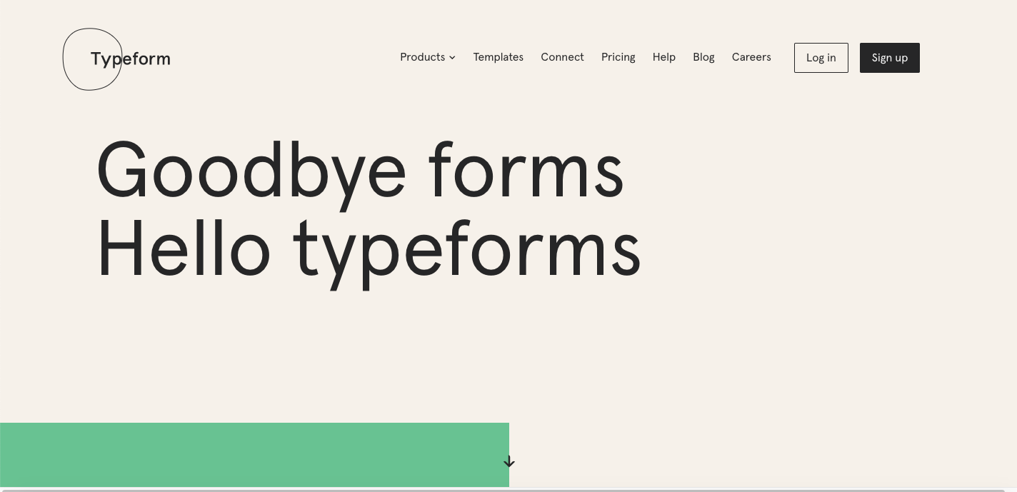 saas homepage