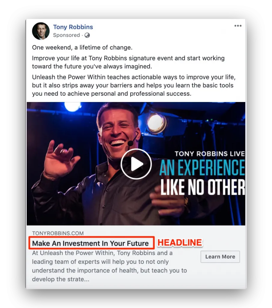 Facebook Ad Examples