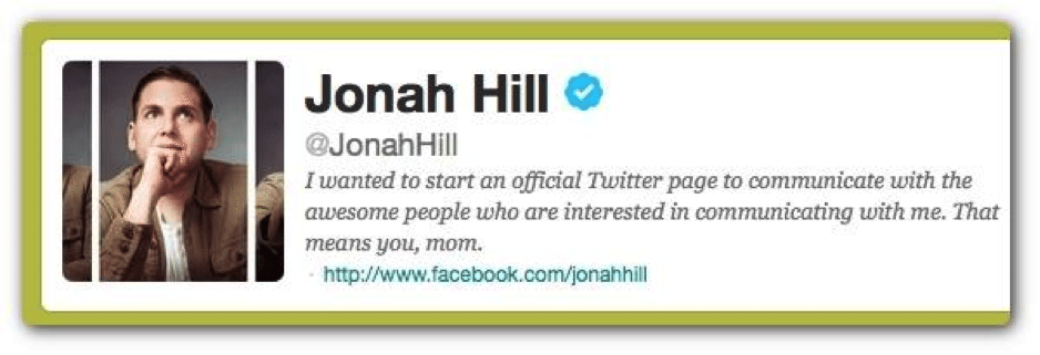 verified on twitter