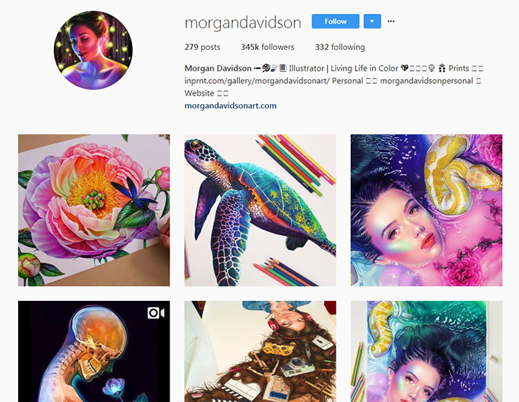artists on Instagram