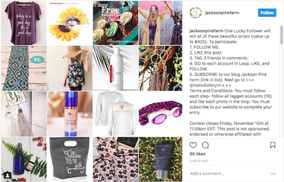 loop instagram giveaway